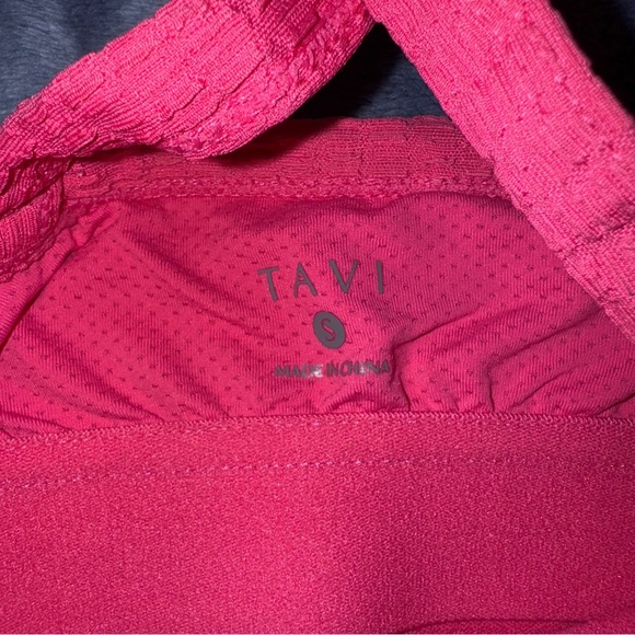 Tavi Seersucker One Shoulder Bra Crop Top Small - Picture 5 of 5